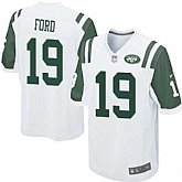 Nike Men & Women & Youth Jets #19 Ford White Team Color Game Jersey